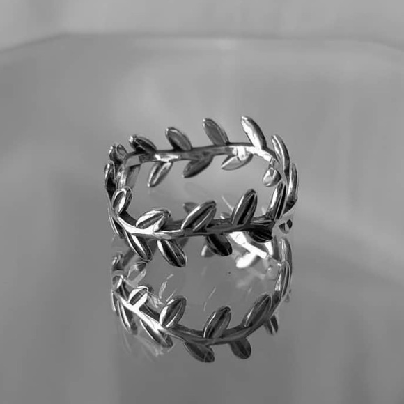 Leaf Ring Sterling Silver 925 - Picture 2 of 2